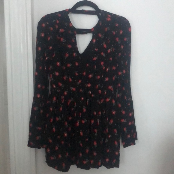 Free People Tegan High Neck long sleeve mini dress - Picture 3 of 4